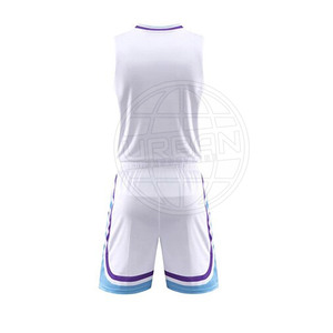 Uniforme de Baloncesto Personalizado de Alta Calidad, Sin Mangas, Transpirable, 100% Poliéster, Ropa Deportiva para Equipos, Superventas - Product Image 3