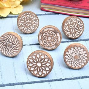 Luxury Wooden Decorative Knobs with Smooth Polished Design Cabinet <b>Drawer</b> Handles for Home Interior Decor - Product Image 4