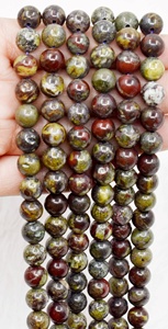 Cuentas Redondas de 8mm de Piedra de Sangre Africana Natural para Meditación y Moda, Precio Directo de Fábrica por Anshul Impex - Product Image 3