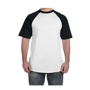 Offre Spéciale sur mesure hommes Hip Hop à la mode 2 Type couleur manches raglan t-shirt personnalisé col rond - Product Image 4