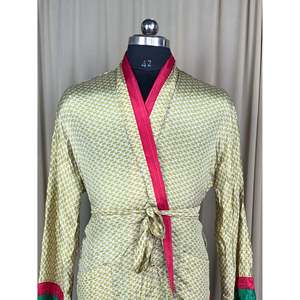Men's Silky Soft Masculine Elegant Classic Vintage House <b>Robe</b> Timeless Comfy for Lounge <b>Beach</b> Wear Sustainable Bikinis Beachwear - Product Image 1