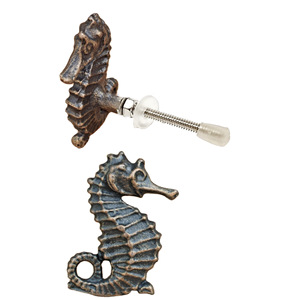 Antique Sea Horse Fonte Céramique Boutons Tiroir Industriel Armoire Commode Poignée Tire Chambre Salle À Manger Cuisine Salon Maison - Product Image 1
