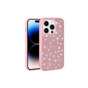 Elegante Funda Gris de Lujo con Diamantes de Imitación para iPhone 14 Pro, Diseño Brillante con Piedras, Cubierta Trasera de Espejo para Teléfono - Product Image 4