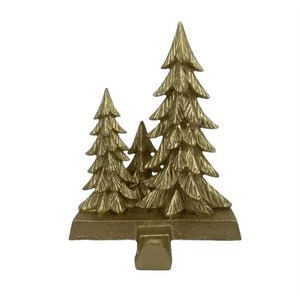 Gold JOY Stocking Holder Christmas <b>Mantel</b> Decor Metal Letter Hook Elegant Holiday Display for Fireplace <b>Shelf</b> Seasonal Accent - Product Image 4