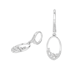 0.277 CT Lab-Grown VVS-VS EF Diamond <b>Dangle</b> <b>Earrings</b> 18KT, 14KT, 10KT <b>Gold</b> & 925 Silver Rose, Yellow, White <b>Gold</b> & - Product Image 6