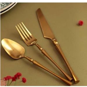 Ensemble de couverts décoratifs de haute qualité pour la table, finition plaquée or, pour une utilisation sur la table - Product Image 5