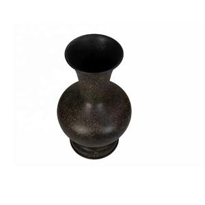 Vente chaude Moderne Noir Fer Fleur Vase Moderne En Aluminium Métal Table Vase Décoratif Maison Salon Bureau Table Décor - Product Image 2