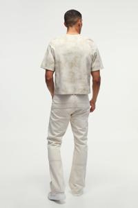 Camiseta texturizada de gamuza superpesada Boxy de alta calidad personalizada para hombre, transpirable, fabricada en Pakistán - Product Image 2