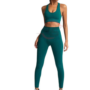 Conjunto de yoga para mujer superventas patrón sólido de alta calidad para adultos precio al por mayor - Product Image 3