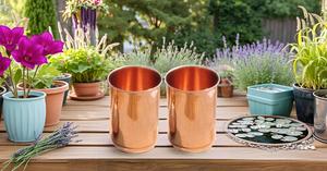 Gobelet en cuivre Mint Julep Cup Accessoires pour boissons en métal Pack de 2 gobelets en cuivre - Product Image 5