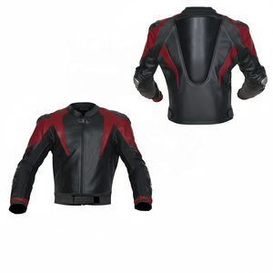 Veste de moto pour homme en polyester uni de qualité supérieure, avec option de taille et de couleurs personnalisées. - Product Image 1