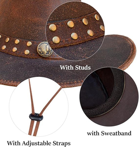 Sombrero de Vaquero Clásico Occidental para Hombre y Mujer, Sombrero de Vaquera de Ala Ancha de Fieltro para Rancho, Rodeo, Uso en Exteriores, Logotipo Personalizado, Venta al por Mayor - Product Image 3