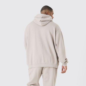 Nouveauté 2025 Ensemble de survêtement d'entraînement d'hiver léger pour homme Vêtements de sport Jogging Deux pièces 100% coton Service OEM - Product Image 4