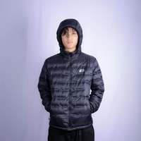 Veste d'hiver rembourrée en duvet d'oie Navigate pour homme, ultra-légère, à capuche, sans coutures, à manches longues, de qualité supérieure, écologique, en gros