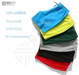 Unisex Men's Gym Running Shorts Custom <b>Black</b> French Terry Fleece <b>High</b> Street Style Solid Pattern Summer Year-round Nonwoven Men - Product Image 2