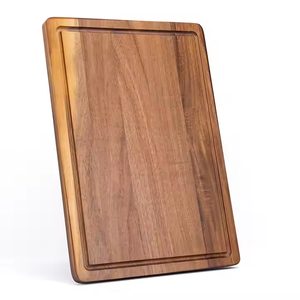 Tabla de cortar de madera de acacia grande con ranuras de jugo para la preparación de comidas en la cocina para servir alimentos al aire libre - Product Image 3