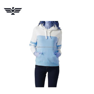 Sudadera con Capucha Larga de Bloques de Color Personalizada para Mujer, Estilo Urbano, Tejida, de Forro Polar, Transpirable, 100% Algodón, Invierno 2025, Superventas - Product Image 5