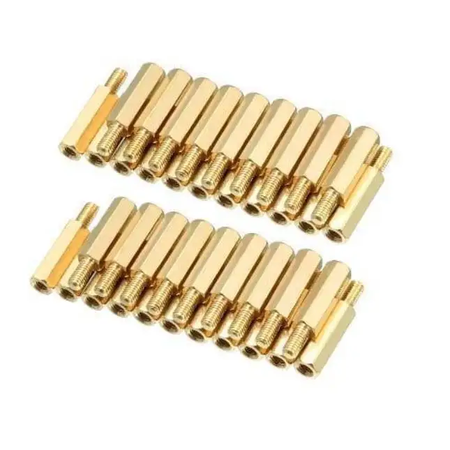 Factory Price Brass Hex Standoff Bolts Male Female Threads For Mounting Screw Brass Spacer Fasteners from India