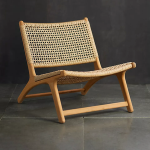 เก้าอี้เลานจ์หวายสังเคราะห์กลางแจ้งกันน้ำสำหรับภายนอกโรงแรมวิลล่าเฟอร์นิเจอร์ในสวน - Product Image 4