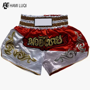 กางเกงขาสั้นมวยไทยแบบสั่งทำชุดคิกบ็อกซิ่งผ้าฝ้ายพิมพ์ลายศิลปะการต่อสู้แบบเฉพาะชุดสไตล์ MMA - Product Image 5