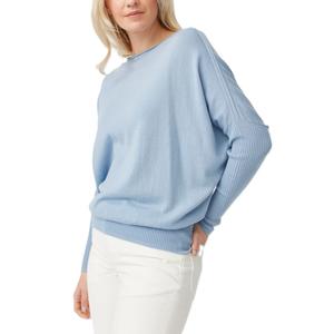 Suéteres de punto de playa informales sueltos de manga larga con cuello redondo y logotipo personalizado para mujer - Product Image 4