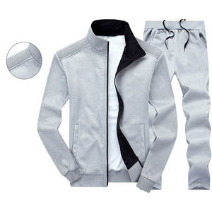 Survêtements d'hiver deux pièces de haute qualité avec logo personnalisé, meilleur survêtement pour hommes, nouveau design 2024, 100% coton molletonné, longueur genou - Product Image 5