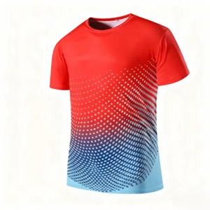 Camiseta Deportiva de Manga Corta de Alta Calidad con Logotipo Personalizado OEM, de Secado Rápido, Transpirable y Fresca, para Fitness, Running, Entrenamiento y Maratón - Product Image 1