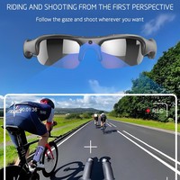 Caméra portable intelligente 1080P pour lunettes de sport, Wi-Fi, vision nocturne, enregistrement HD, caméra d'action portable pour moto, cyclisme, extérieur