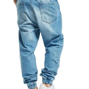 <b>Men's</b> Premium Cargo Designer Acid Wash <b>Jean</b> Trousers New Fashion Casual <b>Ripped</b> Multi-Pockets Stitching Multi-Purpose Cargo <b>Jeans</b> - Product Image 2