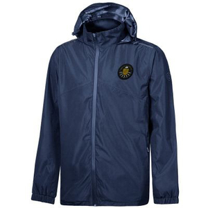 Chaqueta de lluvia para exteriores de talla grande para hombre con cuello alto cómoda y elegante - Product Image 1