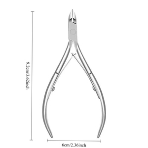MORGANS INDUSTRIES <b>Professional</b> Stainless Steel <b>Nail</b> <b>Clipper</b> 9.2cm Straight Blade Sharp Tip Wide Jaw Opening Durable for Finger - Product Image 2