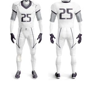 100% poliéster fútbol americano Jersey y pantalones cortos estilo más nuevo con bordado uniforme de fútbol americano - Product Image 4