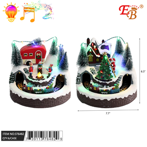 7.7 all'ingrosso della fabbrica 'X 6.3' grande casa di natale 6 pz/CS personalizzabile dimensioni decorazioni per le vacanze forniture per la casa sacchetti confezionati - Product Image 1