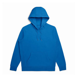 Pull épais en coton mélangé de haute qualité avec logo personnalisé brodé Basics Sweats à capuche vierges Boxy Blue Boxy Blue Hoodie Prix d'usine - Product Image 1