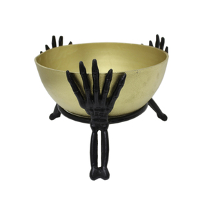 Iron Metal Serving Bowl With Stand Gold Finish Kitchen & <b>Table</b> <b>Top</b> Round Shape and <b>Decorative</b> Bowls Handmade Bulk - Product Image 5
