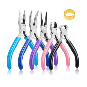 Beginner Friendly Stainless Steel Jewelry Making Kit <b>Pliers</b> Beading Tools Easy Use Starter <b>Set</b> for DIY Jewelry Design Repair - Product Image 1