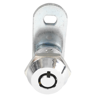 Cylindres de serrure à came de précision 50/60 mm, déport ANSI Grade 2, 2 clés, finition chromée, marque ABA, pour armoires de classement et unités de stockage sécurisées