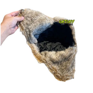 Chapeau d'aviateur en cuir véritable avec doublure en fausse fourrure, bonnet d'hiver à oreilles rabattables pour pilote - Product Image 2