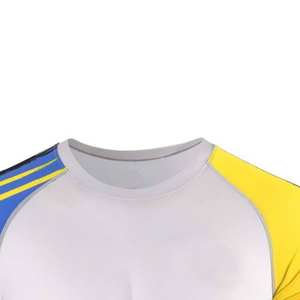 Vêtements de sport pour hommes Rash Guard personnalisé imprimé par sublimation en spandex et nylon, qualité supérieure pour la salle de sport et le fitness, respirant à manches longues - Product Image 3