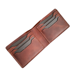 กระเป๋าสตางค์หนังแท้ผู้ชายสั่งทำพิเศษ ผลิตในอินเดีย ราคาขายส่งสำหรับการสั่งซื้อจำนวนมาก ออกแบบด้วยมือ งานแฮนด์เมด หนังแท้สำหรับผู้ชาย - Product Image 2