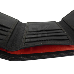 Portefeuille homme en cuir, nouvelle conception personnalisée 2026, cuir de qualité supérieure, portefeuille homme à trois volets, couleur unie - Product Image 6