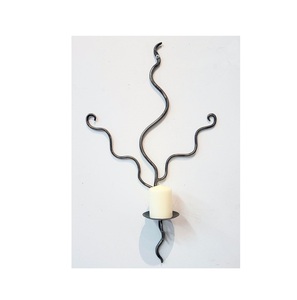 Western Style Metal <b>Wall</b> <b>Sconce</b> With Decorative Detailing For Rustic Interior <b>Lighting</b> Decor - Product Image 3