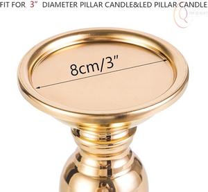 Porte-bougie en métal design, couleur personnalisée pour la décoration de la maison, style art moderne, décoration de table pour salon, chambre à coucher, intérieur - Product Image 5