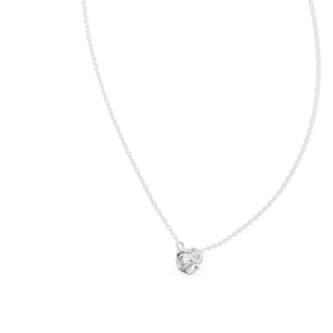 jewels 18k Elegant Round Cut Moissanite Necklace for women - Product Image 4