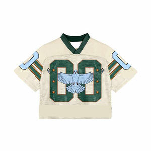 Venta al por Mayor de Camisetas Deportivas con Diseño Personalizado, Impresión Serigráfica, para Fútbol Americano, OEM, Malla, Tallas Grandes, Envío Rápido - Product Image 5