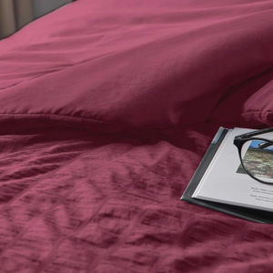 Juego de Funda de Edredón Acolchada con Funda de Almohada con Estampado Geométrico, Estilo Simple y de Calidad - Product Image 4