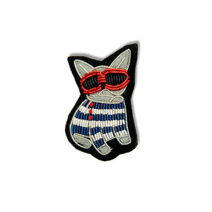 Patch de broderie en fil de métal indien de dessin animé fait à la main en laiton de haute qualité Badge à coudre Décoration en dentelle Taille personnalisable pour - Product Image 1