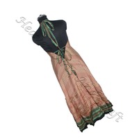 Tendance Sur Le Marché Italien Femmes Porter Vintage Soie Sari Robe Dames Élégante Robe De Dîner Sans Manches Robes De Soirée Femmes Robe
