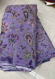 Ropa más vendida Ocasión especial Posición Impresión Trabajo Material de tela Trabajo de crepé natural puro - Product Image 4