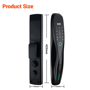 Nouveau design de haute sécurité Tuya App sécurité serrure de porte biométrique empreinte digitale mot de passe déverrouiller serrure intelligente sans clé pour la maison hôtel - Product Image 3